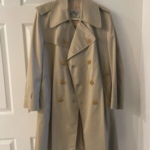 Classic Tan Double-Breasted Unisex Aquascutum Aqua 5 Coat